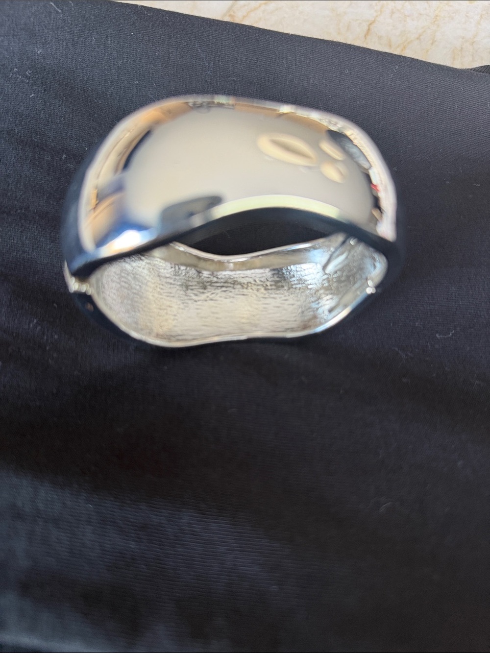 Classic Silver Sculpted Cuff Bracelet - Women's Silver Bracelet